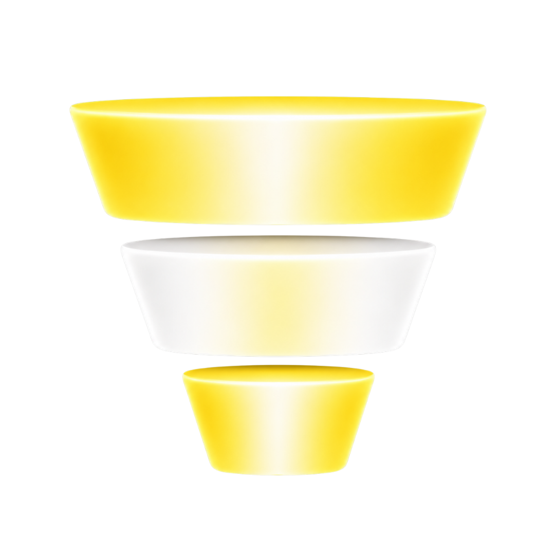 Cold, Warm, Hot audience funnel